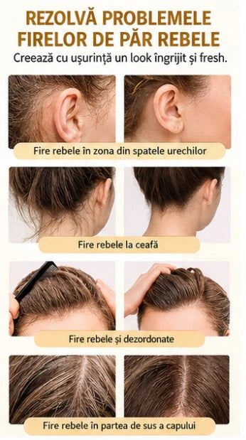 Ceară de păr tip stick pentru fixare rapidă și controlul firelor rebele, pentru femei